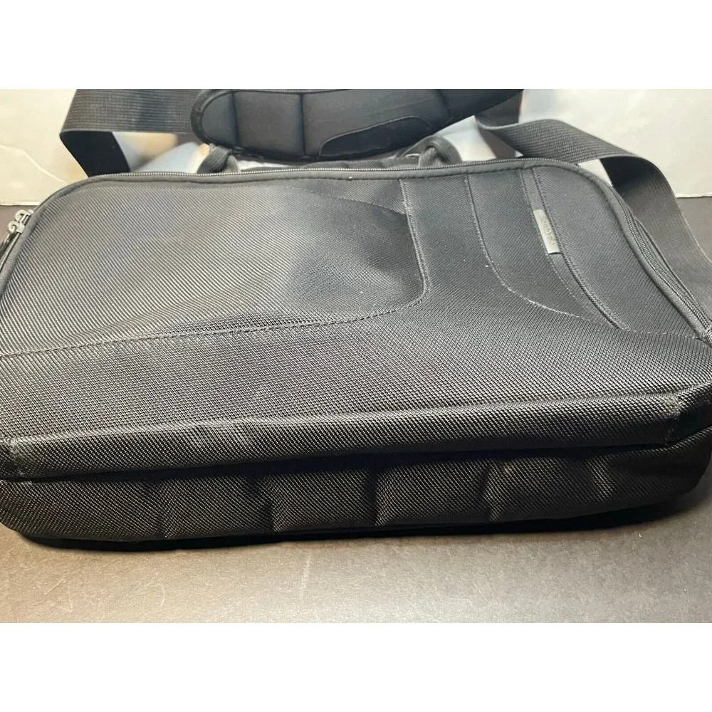 Samsonite padded laptop bag briefcase messenger shoulder strap black 16